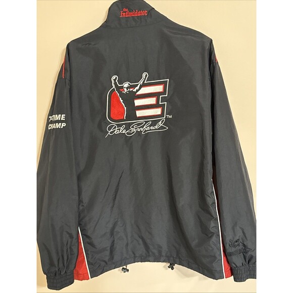 Chase Authentic’s Jacket Dale Earnhardt Black Red Intimidator 7 Time Champ Large - Picture 4 of 9